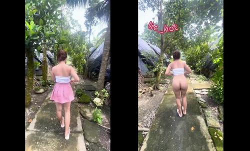 Đang đi chơi em cởi đồ giữa vườn cây – VCpublic_hot